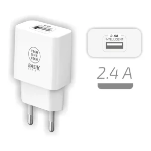 Cargador 12W USB-A Blanco